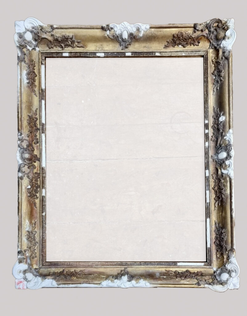 Restauration Cadre XIXe en cours